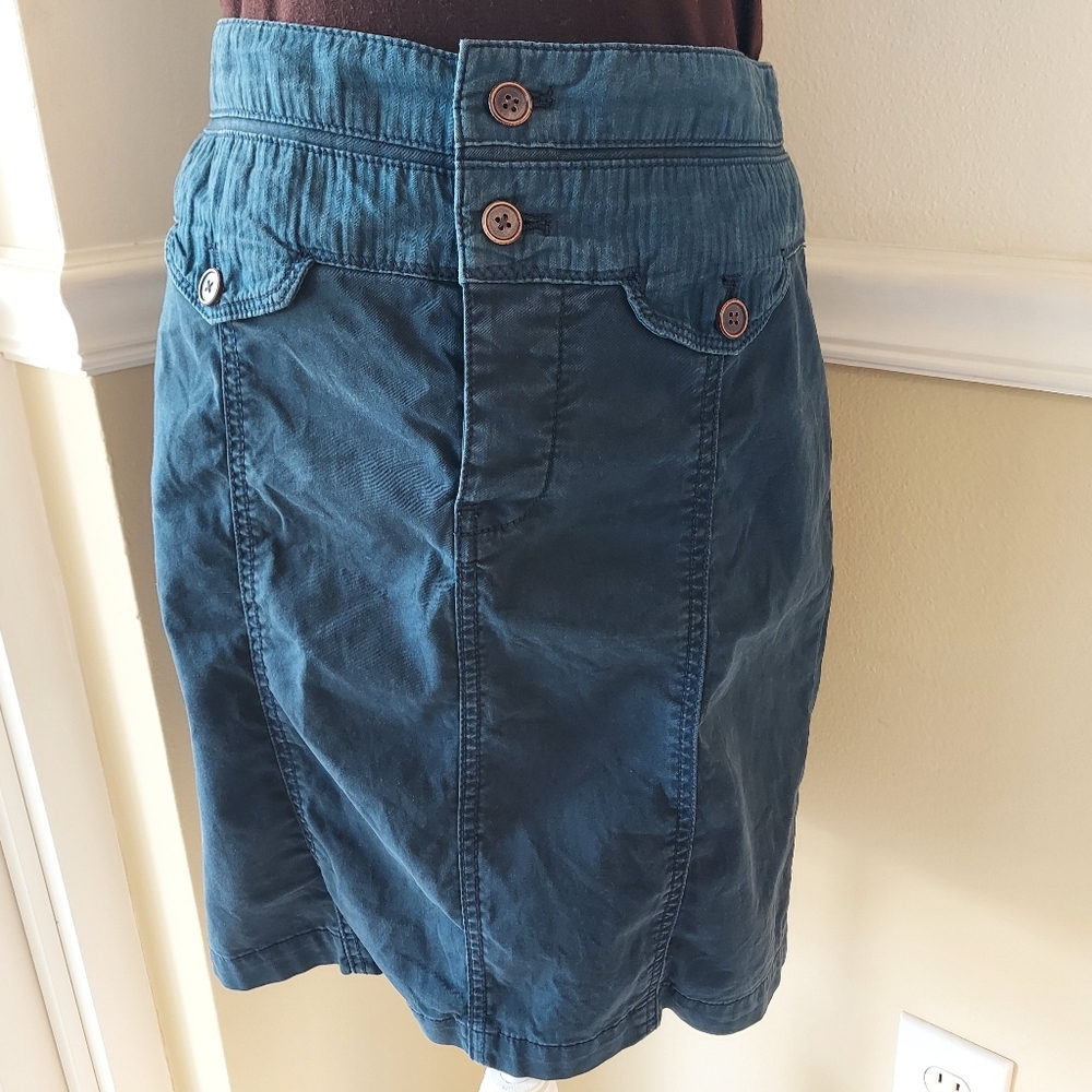 Anthropologie Navy Skirt Size 6